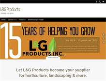 Tablet Screenshot of lgproducts.com